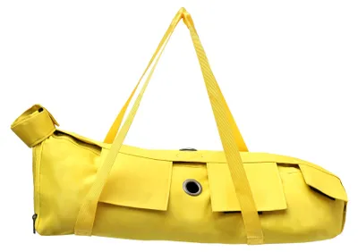 Produktbild von ZELURXX Katzenpflege- und Fixiertasche, 4 Bein-Reißverschlüsse, verstellbar, Nylon, für Krallenpflege, Tierarzt & Pflege, S, Gelb