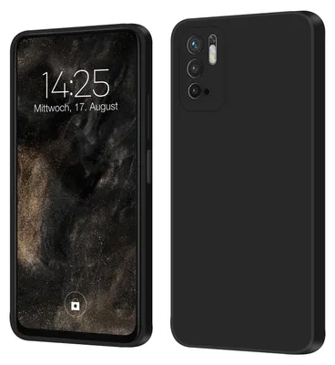 Produktbild von Hülle für Xiaomi Redmi Note 10 5G Case Cover Bumper Smartphone Softgrip Schutzhülle Farbe: Schwarz