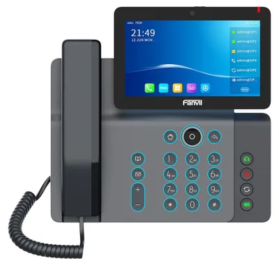 Zdjęcie produktu dla Fanvil V67, telefon IP, czarny, słuchawka przewodowa, biurkowy/ścienny, Android, In-band, Out-of-band, SIP info