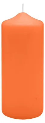 Produktbild von Spitzkopf Stumpen Kerzen Karotte Orange 10 x Ø 8 cm, 6 Stück