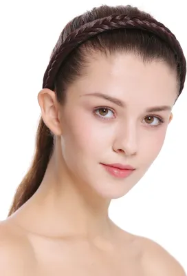 Produktbild von WIG ME UP Geflochtener Haarreif Braun CXT-001-035