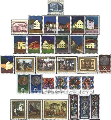 Produktbild von Briefmarken Liechtenstein 1978 Mi 692-722 (kompl.Ausg.) Jahrgang 1978 komplett postfrisch Europa