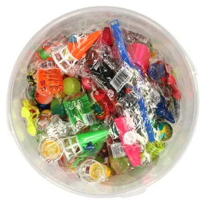 Immagine prodotto di Grabbeltonmix Giocattoli Omaggi Secchiello 120 pezzi Sorpresa per bambini