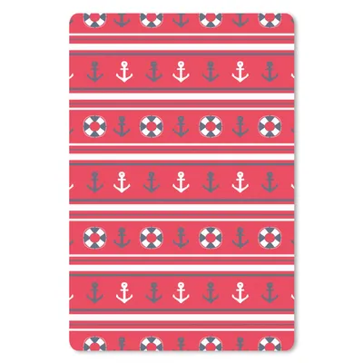 Produktbild von MuchoWow® Mauspad Mousepad Anker - Rettungsring - Marine - Seemann - Muster 40x60 cm - Mousepads - Maus Mat - Pad - Mausunterlage - Schreibtisch Accesoire