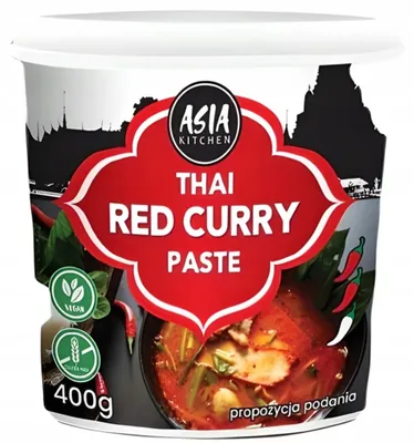 Zdjęcie produktu dla Pasta curry czerwona 400g - Asia Kitchen