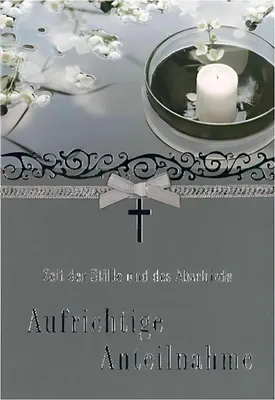 Produktbild von Trauerkarte Motiv 10, Zeit der Stille und des Abschieds. ...