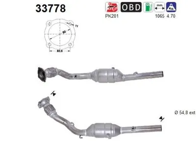 Produktbild von AS Katalysator Kat für VW Golf IV Schrägheck (1J1) 33778