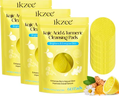 Produktbild von Kurkuma Turmeric Cleansing Pads Reinigungspads Gesichtspads Gesichtsreinigung, 3x 60 St.