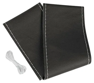 Produktbild von LAMPA 98884 Premium Truck Lenkradbezug Ø44-46cm Schwarz Silber Lenkradhülle