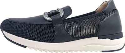 Image de Caprice : chaussures basses, mocassins, couleur bleue, style décontracté