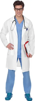 Produktbild von Doktor Kostüm mit Arztkittel, Groesse:M