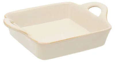 Produktbild von Quadratische keramikschale von terre inconnue, 18 x 18 cm, beige - Atmosphera créateur d'intérieur