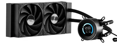 Obrázek produktu pro VEVOR kapalinový chladič, AIO vodní chladič CPU, 120 mm PWN ventilátor, 1,8palcový displej, max. 2200 otáček za minutu, vodní chlazení PC pro Intel 115X/1366/2011/1700/1200, AMD AM4/AM5