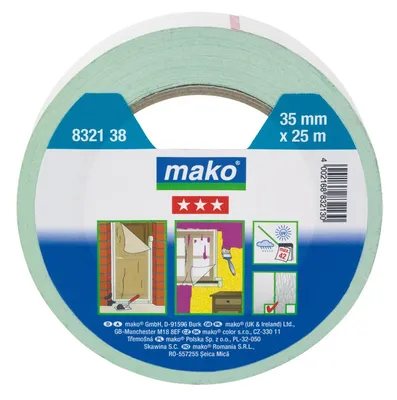 Produktbild von mako® Duoband 60°C für Innen- und Außenbereich 25 mm x 25 m