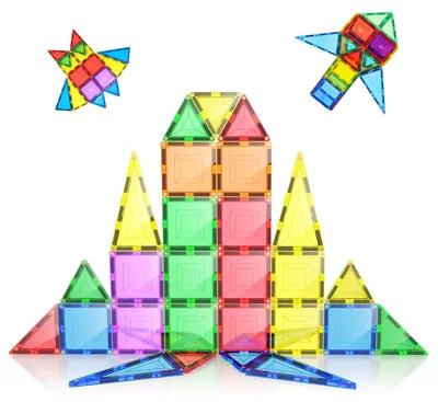 Image de Solidchoice - Blocs de construction magnétiques pour enfants de 3 ans et plus