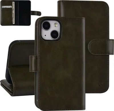 Produktbild von UNIQ Accessory Book type case iPhone 13 Mini - Card holder - Magnetic closure - Dark Green