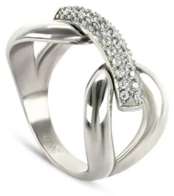 Produktbild von Eleganter Damen Ring in Silberfarben, Größe 7