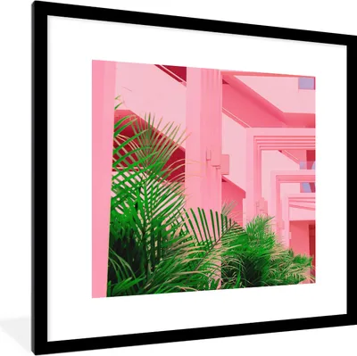 Produktbild von MuchoWow® Gerahmtes Poster Sommer - Pflanzen - Garten 40x40 cm - Poster mit Schwarzem Bilderrahmen Wandposter Rahmen Foto Bilder - Poster - Plakat im Rahmen