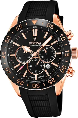 Immagine prodotto di Festina orologio da uomo in silicone F20516/2 orologio da polso in Vetroceramica nera D2UF20516/2