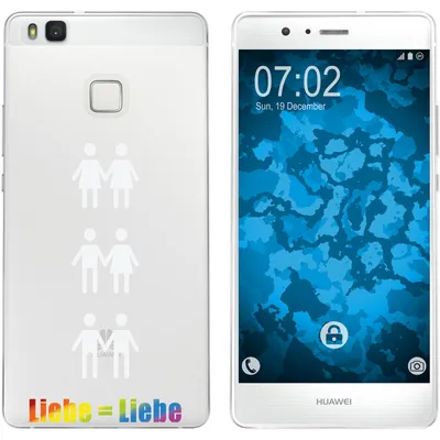 Produktbild von PhoneNatic Case kompatibel mit Huawei P9 Lite Silikon-Hülle pride Beziehung M1