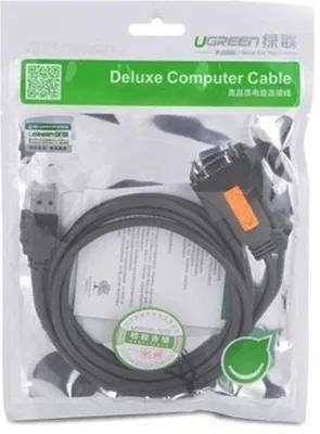 Immagine prodotto di Cavo adattatore UGREEN USB 2.0 a porta RS-232 COM DB9 (femmina), grigio, 1,5 metri