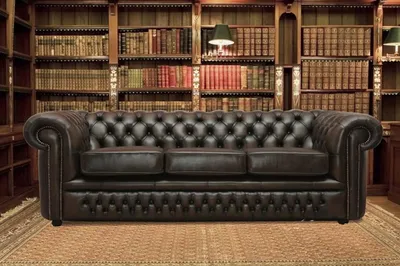 Produktbild von Chesterfield design luxus Sofa Polster couch garnitur Leder textil 3 Sitzer 107