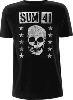Produktbild von Summe 41 - GrinsenSchädel Uni große T-Shirt - schwarz