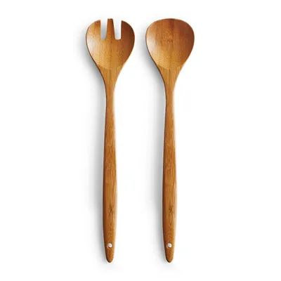 Produktbild von Zeller Salatbesteck, 2-tlg., Bamboo L 30