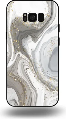 Produktbild von Smartphonica Telefon Fall geeignet für Samsung Galaxy S8 mit Marmor Druck - TPU zurück Abdeckung Fall Marmor Design - Silber