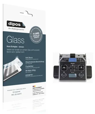 Image de 2x Protection ecrán pour Graupner MC-26 HOTT Verre souple Film Protecteur 9H dipos