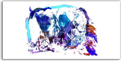 Produktbild von Coloray Acrylbild 140x70  Wandbild Acrylbilder Deko Pinsel Abstrakte Strich Malerei