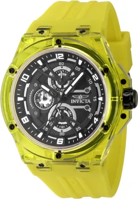 Immagine prodotto di Invicta Racing 48811 Orologio da Uomo - Movimento al Quarzo - Plastica con Quadrante Nero - 46 mm