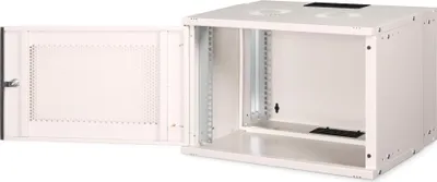 Obrázek produktu pro Digitus DN-49208, Nástěnný regál, 7U, 60 kg, Zámek, Vylepšená správa kabelů, Světle šedá