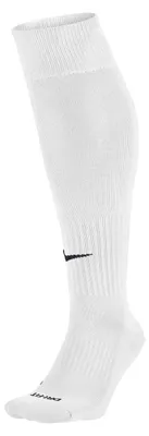 Zdjęcie produktu dla Skarpety piłkarskie Nike Classic Football Dri-FIT, uniseks, długość do kolana, białe (biały/czarny)