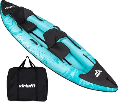 Zdjęcie produktu dla VirtuFit Kayak 335 - Turquoise - z siedzeniami kajakowymi i torbą transportową