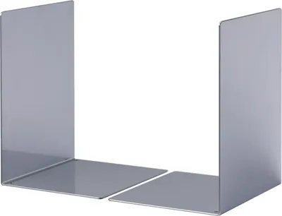 Produktbild von Buchstützen L HxBxT: 220x160x160mm metallic silber VE=10x2 Stück