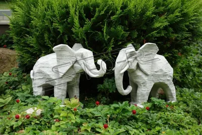Produktbild von Design Figur Elefant Skulptur Figuren Skulpturen Statuen Statue Garten S103093