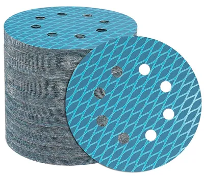 Obrázek produktu pro Brusný papír 125 mm, suchý zip, zrnitost 320, materiál: oxid zirkoničitý, 100 kusů