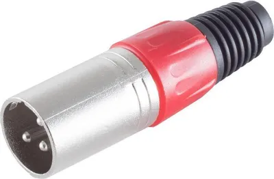 Produktbild von S/CONN maximum connectivity XLR-Stecker, rot (55002-R)