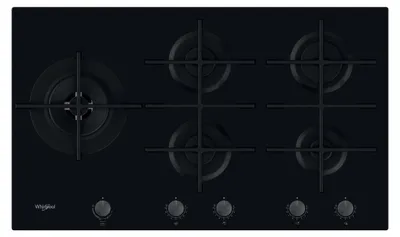 Obrázok produktu pre Whirlpool GOWL 958/NB, Čierna, Vstavaný, 86 cm, Plynový, iXelium, 5 zone(s)