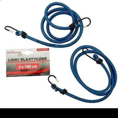 Zdjęcie produktu dla Linka Do Mocowania Bagażu Elastyczna Podwójna 2 X 100 Cm