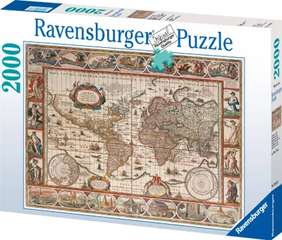 Image de Ravensburger 2000 Pcs Mappemonde 1650 Carte