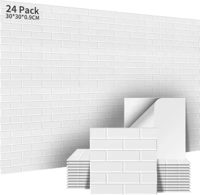 Obrázek produktu pro Akustické panely, rozměry 30x30x1 cm, 24 kusů, samolepicí, pro studio, bílé