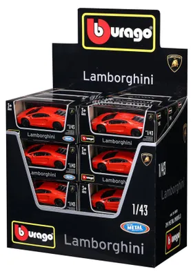 Zdjęcie produktu dla Bburago Lamborghini Aventador LP 700-4 1:43 pomarańczowy metalik