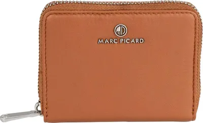 Image de Marc Picard Cuir porte-monnaie Maremma Zip Wallet Cognac brun