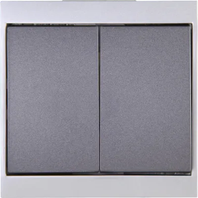 Produktbild von Kopp 620315089, Wippschalter, Kunststoff, Matt, Anthrazit, Silber, IK00, 250 V