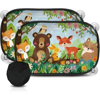 Produktbild von Sonnenschutz Auto Baby 2er-Set –UV-Schutz GSM100+, 51x31cm, mit Saugnapf, Für Kinder & Haustiere