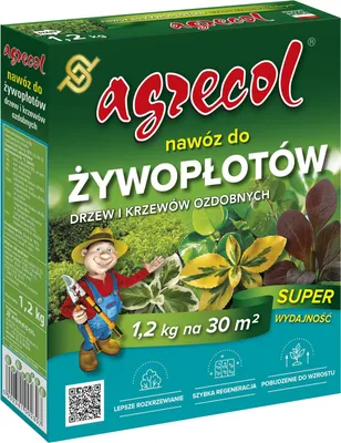 Zdjęcie produktu dla Nawóz do żywopłotów, drzew i krzewów ozdobnych AGRECOL 1.2KG
