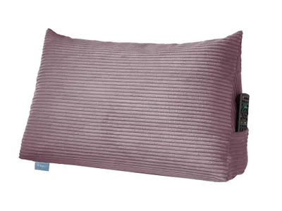 Immagine prodotto di Cuscino per lo schienale | cuscino da lettura per letto e divano | rosa a coste | 70 x 40 x 20 cm | cuscino robusto per la seduta del letto | XDREAM