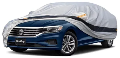 Image de Housse de protection pour voiture, compatible avec Volkswagen Passat (1994-2024), 10 couches, imperméable, protection UV, couleur argent